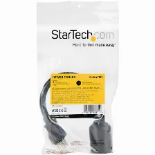 Cables De Poder Startech.com Pac520plr1 Macho, Hembra 125 V, 0.3 M, Negro