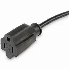 Cables De Poder Startech.com Macho, Hembra 125 V, 0.5 M, Negro