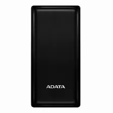 Power Bank Adata C20, 20000 Mah, Universal, Usb, 2xusb, 1xusb-c, 1xmicro-usb, Negro