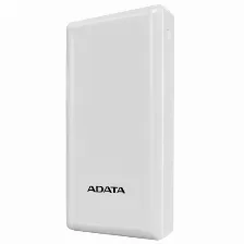 Power Bank Adata C20, 20000 Mah, Usb, Blanco
