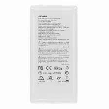 Power Bank Adata C20, 20000 Mah, Usb, Blanco