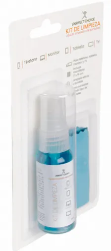 Kit De Limpieza Liquido Para Pantallas 30ml, Incluye Microfibra Perfect Choice