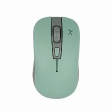 Mouse Perfect Choice Pc-044819 óptico, 3 Botones, 1600 Dpi, Rf Inalámbrico, 10 M, Gris, Turquesa
