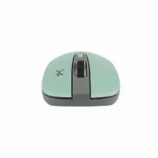 Mouse Perfect Choice Pc-044819 óptico, 3 Botones, 1600 Dpi, Rf Inalámbrico, 10 M, Gris, Turquesa