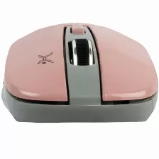 Mouse Perfect Choice Pc-045090 óptico, 4 Botones, 1600 Dpi, Rf Inalámbrico, 10 M, Rosa