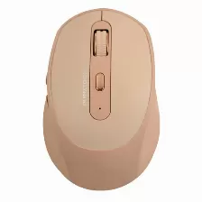 Mouse Perfect Choice Pc-045151 6 Botones, 1600 Dpi, Rf Inalámbrico, 10 M, Crema