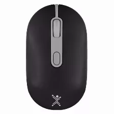 Mouse Perfect Choice Pc-045243 óptico, 4 Botones, 1600 Dpi, Rf Inalámbrico + Bluetooth, 10 M, Negro