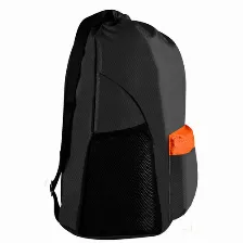 Mochila Perfect Choice Pc-084730 Poliéster, Color Negro, Naranja