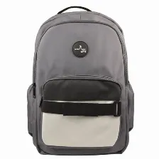 Mochila Perfect Choice Pc-085201 Bolsa Delantera, Poliéster, Color Gris