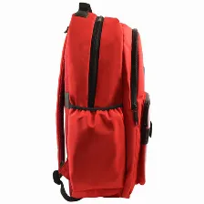 Mochila Perfect Choice Pc-085225 Bolsa Delantera, Poliéster, Color Rojo