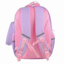 Mochila Perfect Choice Pc-085249 Bolsa Delantera, Poliéster, Color Rosa, Violeta
