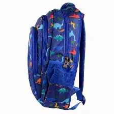 Mochila Perfect Choice Pc-085300 Bolsa Delantera, Poliéster, Color Azul, Multicolor