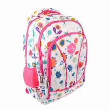 Mochila Perfect Choice Pc-085317 Bolsa Delantera, Poliéster, Color Multicolor