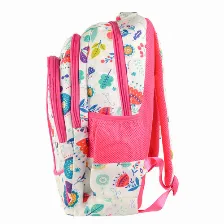 Mochila Perfect Choice Pc-085317 Bolsa Delantera, Poliéster, Color Multicolor