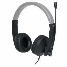 Audífonos Perfect Choice Pc-112167 Diadema, Alámbrico, Usb, Negro, Gris