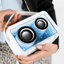 Bocina Perfect Choice Pc-113140 Usb, Bt, Inalámbrico Y Alámbrico, Tablet / Teléfono Inteligente, Blanco