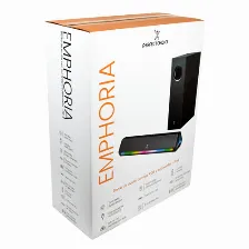 Barra De Sonido Perfect Choice Pc-114024 2.1, Usb, Bt, Inalámbrico Y Alámbrico, Negro