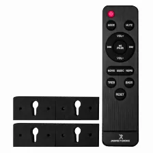 Barra De Sonido Perfect Choice Pc-114031 1.0, Usb, Bt, Inalámbrico Y Alámbrico, Negro