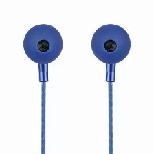 Audífonos Perfect Choice Audífonos In-ear Con Micrófono Stretto Azul Intra Auditivo, Alámbrico, 3.5 Mm, Azul