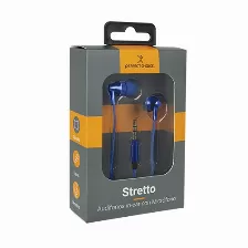 Audífonos Perfect Choice Audífonos In-ear Con Micrófono Stretto Azul Intra Auditivo, Alámbrico, 3.5 Mm, Azul