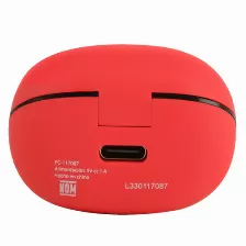 Audífonos Perfect Choice Pc-117087 Intra Auditivo, True Wireless Stereo (tws), Usb, Bluetooth, Rojo