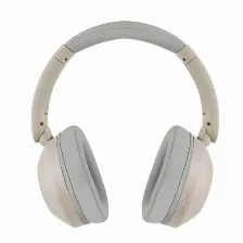 Audífonos Perfect Choice Pc-117148 Diadema, Inalámbrico Y Alámbrico, 3.5 Mm, Usb, Bluetooth, Beige, Gris