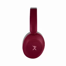 Audífonos Perfect Choice Pc-117162 Diadema, Inalámbrico Y Alámbrico, 3.5 Mm, Usb, Bluetooth, Gris, Rojo