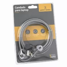Cable Antirrobo Perfect Choice Pc 160076, Tipo Candado, Longitud 2 Metros, Color Acero Inoxidable