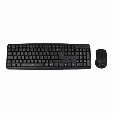 Kit Teclado Y Mouse Perfect Choice Pc-201076 Usb, Interruptor De Membrana, Alámbrico, 1000 Dpi, Negro