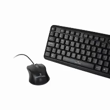Kit Teclado Y Mouse Perfect Choice Pc-201076 Usb, Interruptor De Membrana, Alámbrico, 1000 Dpi, Negro