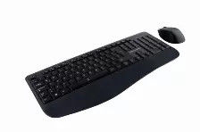 Teclado Inalámbrico Perfect Choice Pc-201236 Español, Tamaño Completo (100%), Teclado Numérico, Negro