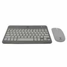 Kit Teclado Y Mouse Perfect Choice Genova Interruptor De Llave De Tijera, Inalámbrico, 1600 Dpi, Negro