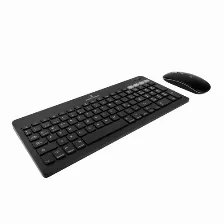Kit Teclado Y Mouse Perfect Choice Pc-201373 Interruptor De Membrana, Inalámbrico, Usb Tipo A, 1600 Dpi, Negro