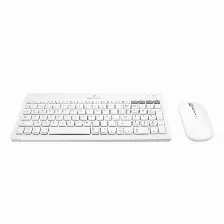 Kit Teclado Y Mouse Perfect Choice Pc-201380 Interruptor De Membrana, Inalámbrico, Usb Tipo A, 1600 Dpi, Blanco