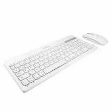 Kit Teclado Y Mouse Perfect Choice Pc-201380 Interruptor De Membrana, Inalámbrico, Usb Tipo A, 1600 Dpi, Blanco