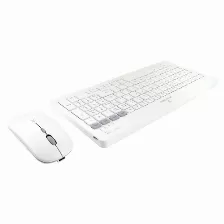 Kit Teclado Y Mouse Perfect Choice Pc-201380 Interruptor De Membrana, Inalámbrico, Usb Tipo A, 1600 Dpi, Blanco