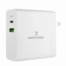 Cargador Perfect Choice Pc-240396 100 - 240 V, Universal, Interior, 1usb, Carga Rápida, Blanco