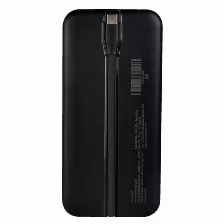 Power Bank Perfect Choice Pc-241027 10000 Mah, 3.7 V, Teléfono Móvil/smartphone, Universal, Usb, Negro