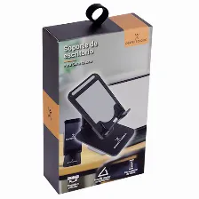 Base De Escritorio Perfect Choice Para Smartphone Plegable Y Portable Color Negro