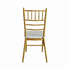 Silla Modamob Modelo Tiffany, Metalica, 91.5 X 39.5 X 40cm, 4.0 Kg, Incluye Asiento Acolchado, Color Dorado