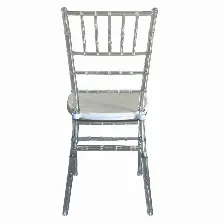 Silla Modamob Modelo Tiffany, 90 X 39.35 X 39.5cm, 4.35kg, Incluye Asiento Acolchado, Color Cristal