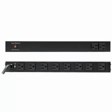 Sistema De Alimentacion Cyberpower Pdu15b2f8r Horizontal/vertical, 10 Salidas Ac, Conector Nema 5–15p, 50 - 60 Hz, Máxima Corriente 15 A, Voltaje 120 V, Cable De 4.57 M, Capacidad Del Rack 1u, Colo...