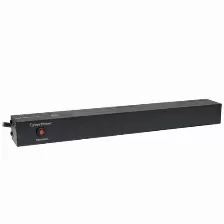 Sistema De Alimentacion Cyberpower Pdu15b8r 8 Salidas Ac, Conector Nema 5–15p, 50 - 60 Hz, Máxima Corriente 15 A, Voltaje 120 V, Capacidad Del Rack 1u, Color Negro