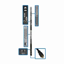 Sistema De Alimentacion Tripp Lite Vertical, 45 Salidas Ac, Conector Nema L21-30p, 50 - 60 Hz, Máxima Corriente 24 A, Voltaje 120-208 V, Cable De 1.8 M, Capacidad Del Rack 0u, Color Negro, Gris