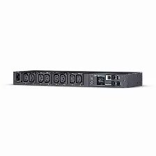 Sistema De Alimentacion Cyberpower Pdu41004 Horizontal, 8 Salidas Ac, Conector Acoplador C14, 50 / 60 Hz, Máxima Corriente 12 A, Voltaje 100 - 240 V, Cable De 3.05 M, Capacidad Del Rack 1u, Color N...