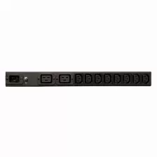 Sistema De Alimentacion Tripp Lite Horizontal, 14 Salidas Ac, 50 - 60 Hz, Máxima Corriente 20 A, Voltaje 100-240 V, Cable De 3.7 M, Capacidad Del Rack 1u, Color Negro