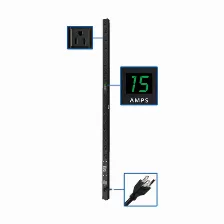 Sistema De Alimentacion Tripp Lite Vertical, 16 Salidas Ac, Conector Nema 5–15p, 50 - 60 Hz, Máxima Corriente 15 A, Voltaje 100-127 V, Cable De 4.6 M, Capacidad Del Rack 0u, Color Blanco