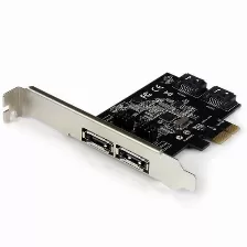 Tarjeta Adaptadora Controladora Startech Pci Express 2 Puertos Esata 2 Puertos S 6gbps, (pexesat322i)