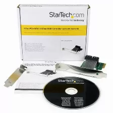 Tarjeta Adaptadora Startech Controladora Pci Express Pci-e A Sata 3 Iii 6gbps Raid 4 Puertos Con Hyperduo, (pexsat34rh)