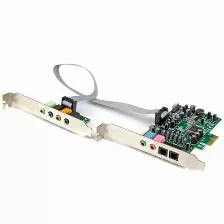 Tarjeta De Sonido Startech, Interno, Virtual 7.1 Canales, Pci-e X1, Calidad De Audio 24 Bit